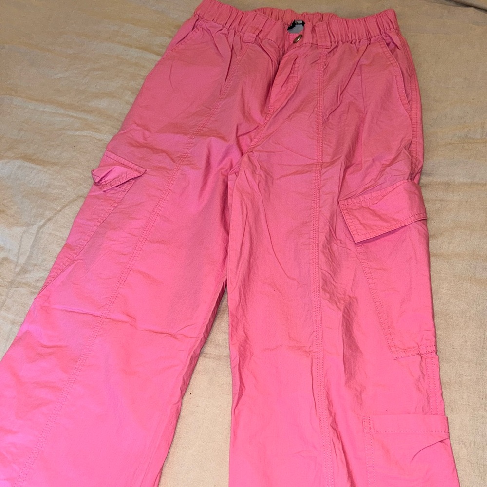 ASOS DESIGN Tall 00s Cargo Pants in Pink | Size 4 | Tall